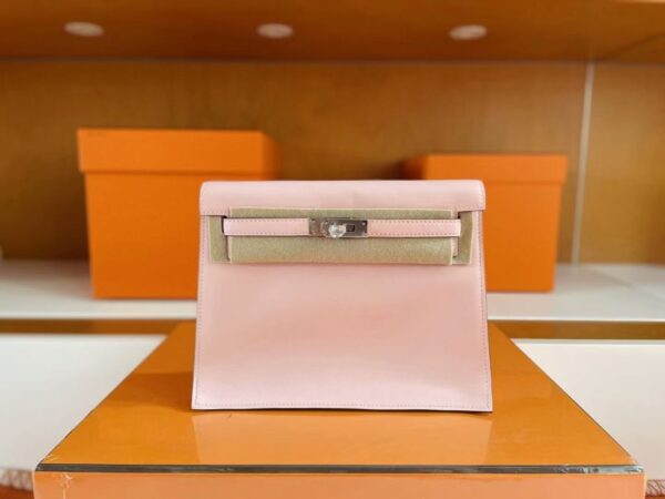 mmexport1755853392688-1024x768-1 H Factory Bags Kelly Dance Swift Leather 3Q pastel pink Silver Hardware 22cm Full Handmade