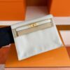 H Factory Bags Kelly Dance Swift Leather M4 Cream Grey Gold Hardware 22cm Full Handmade