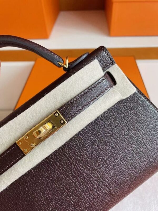 mmexport1755853682120-768x1024-1 H Factory Bags Mini Kelly Chever Leather Brownish Red Gold Hardware 19cm Full Handmade