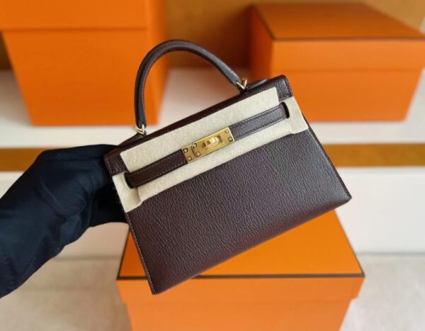 mmexport1755853684864-1024x797-1 H Factory Bags Mini Kelly Chever Leather Brownish Red Gold Hardware 19cm Full Handmade