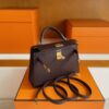 mmexport1755853687581-1024x779-1 H Factory Bags Mini Kelly Chever Leather Brownish Red Gold Hardware 19cm Full Handmade