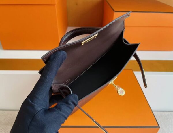 mmexport1755853688963-1024x791-1 H Factory Bags Mini Kelly Chever Leather Brownish Red Gold Hardware 19cm Full Handmade