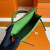 H Factory Bags Mini Kelly Epsom Leather Fresh Green Silver Hardware 19cm Full Handmade