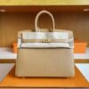 H Factory Bags Birkin Epsom Outer Seam Tea Khaki Gold Hardware 25cm Full Handmade