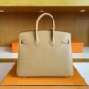 H Factory Bags Birkin Epsom Outer Seam Tea Khaki Gold Hardware 25cm Full Handmade
