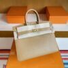 H Factory Bags Birkin Epsom Outer Seam Tea Khaki Gold Hardware 25cm Full Handmade