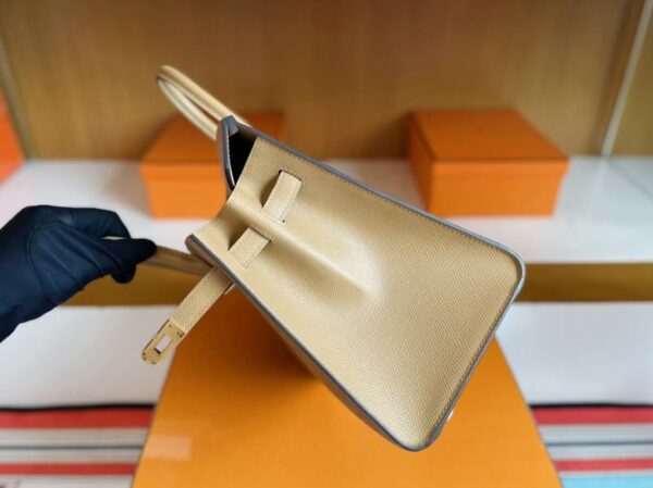 H Factory Bags Birkin Epsom Outer Seam Tea Khaki Gold Hardware 25cm Full Handmade