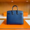 mmexport1755855076590-1024x794-1 H Factory Bags Birkin little house Togo & crocodile Deep Blue Silver Hardware 20cm Full Handmade