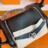 H Factory Bags Mini Lindy Togo Leather Black Silver Hardware 19cm Full Handmade