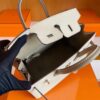 H Factory Bags Birkin Epsom Outer Seam Cream White & M8 Grey Silver Hardware 25cm Full Handmade
