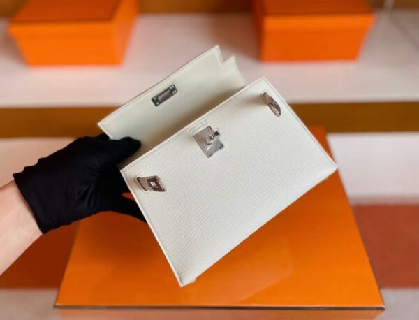 mmexport1755855804955-1024x782-1 H Factory Bags Mini Kelly Chever Leather Mushroom White Silver Hardware 19cm Full Handmade