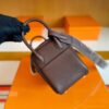 H Factory Bags Mini Lindy Togo Leather Reddish Brown Gold Hardware 19cm Full Handmade