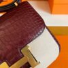 mmexport1757476105697-768x1024-1 H Factory Bags Constance Matte Alligator Crocodile Reddish Brown Gold Hardware 18cm Full Handmade