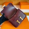 mmexport1757476107361-1024x799-1 H Factory Bags Constance Matte Alligator Crocodile Reddish Brown Gold Hardware 18cm Full Handmade