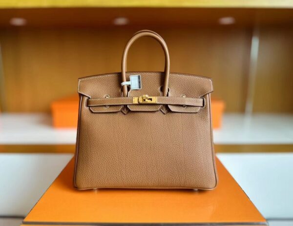 mmexport1758251891967-1024x791-1 H Factory Bags Birkin Togo Leather CK37 Golden Brown Gold Hardware 25cm Full Handmade