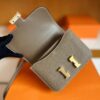 H Factory Bags Mini Constance Epsom Leather Etoupe Grey 18cm Gold Hardware Full Handmade