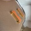 H Factory Bags Mini Constance Epsom Leather Etoupe Grey 18cm Gold Hardware Full Handmade