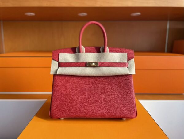 mmexport1760686555881-1-1024x775-1 H Factory Bags Birkin Togo Leather Watermelon Red Rose Gold Hardware 25cm Full Handmade Rghw