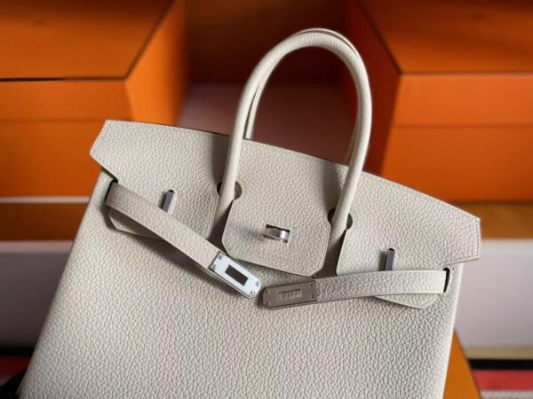 mmexport1760686711724-1-1024x768-1 H Factory Bags Birkin Togo Leather Cream White Silver Hardware 25cm Full Handmade Phw