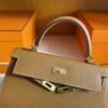 H Factory Bags Kelly Epsom Leather Ck37 Golden Brown Gold Hardware 25cm Full Handmade Ghw