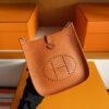 H Factory Bags Mini Evelyne Togo Leather Orange Silver Hardware 16cm Full Handmade