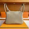 H Factory Bags Lindy Togo Leather Turtledove Grey Silver Hardware 26cm Full Handmade Phw