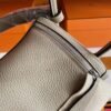H Factory Bags Lindy Togo Leather Turtledove Grey Silver Hardware 26cm Full Handmade Phw