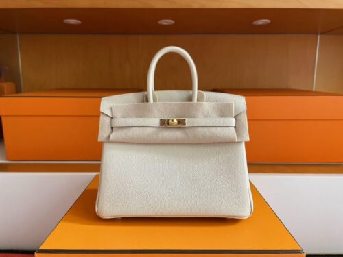 mmexport1761357298423-1024x768-1 H Factory Bags Birkin Togo Leather Cream White Gold Hardware 25cm Full Handmade