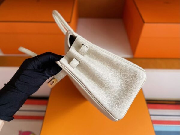 mmexport1761357308790-1024x768-1 H Factory Bags Birkin Togo Leather Cream White Gold Hardware 25cm Full Handmade