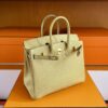 H Factory Bags Birkin Chever Leather Shiny Gold Gold Hardware 25cm Full Handmade