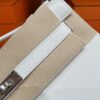 H Factory Bags Mini Kelly Pochette Swift Leather Cream White Silver Hardware 22cm Full Handmade