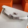 H Factory Bags Kelly Ado Togo Leather Cream White Silver Hardware 22cm Full Handmade