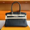mmexport1761358331758-1024x768-1 H Factory Bags Birkin Shoulder Evercolor Leather CK89 Black Silver Hardware 29cm Full Handmade