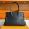 mmexport1761358333670-1024x768-1 H Factory Bags Birkin Shoulder Evercolor Leather CK89 Black Silver Hardware 29cm Full Handmade