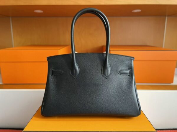 mmexport1761358333670-1024x768-1 H Factory Bags Birkin Shoulder Evercolor Leather CK89 Black Silver Hardware 29cm Full Handmade