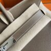 H Factory Bags Birkin Shoulder Evercolor Leather CK18 Etoupe Grey Silver Hardware 29cm Full Handmade